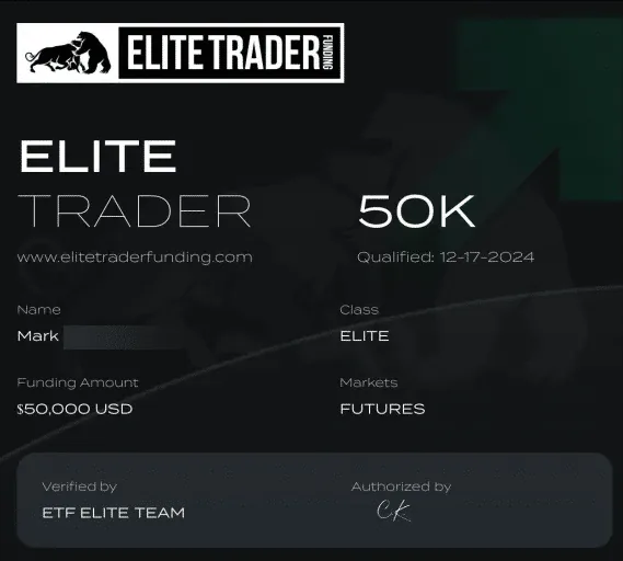 Mark's passed 50K evaluation trading NQ and ES with the Trading123 AlgoBot