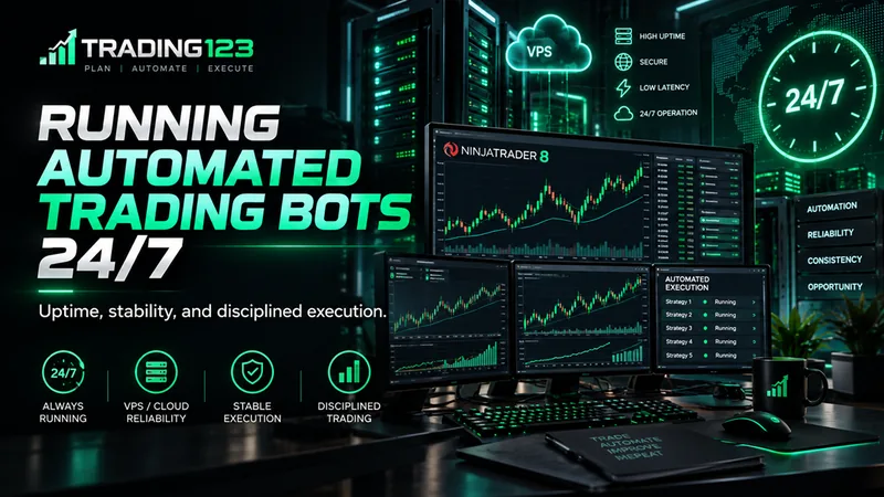 Running automated trading bots 24/7 — uptime, stability and disciplined execution on NinjaTrader 8